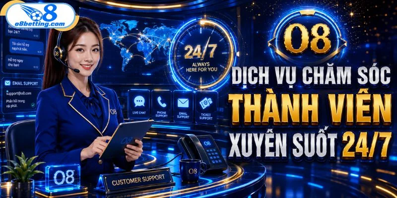 Dịch vụ chăm sóc thành viên xuyên suốt 24/7