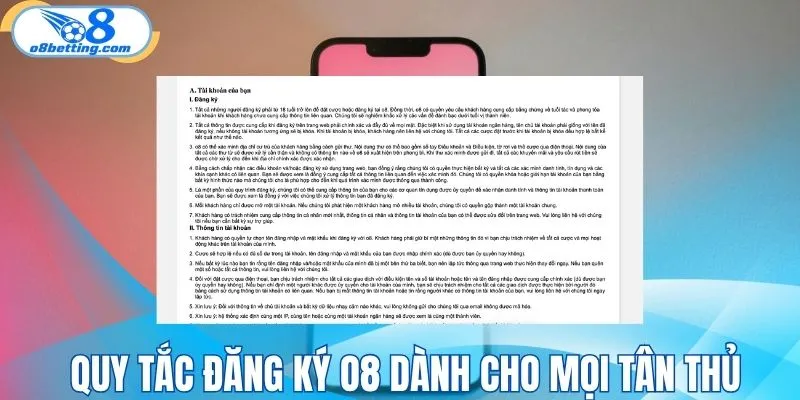 Quy tắc đăng ký O8 dành cho mọi tân thủ